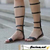 Sandale dama Gladiator negre